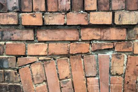Klinkerfassade Ausschnitt - Vorzustand