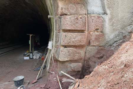 Tunnelportal Hermann-Hesse-Bahn Hirsau - Zustand vor der Restaurierungsmaßnahme